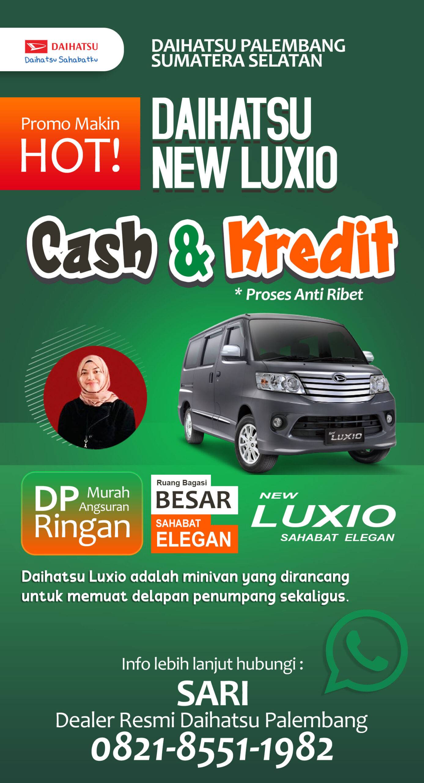 Daihatsu Palembang Harga Luxio 2025 Baru