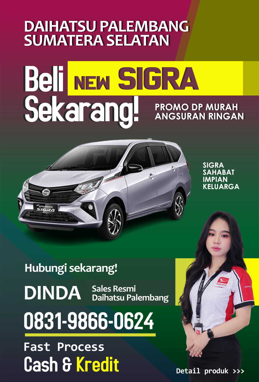 Daihatsu Palembang Promo dan Harga Kredit Sigra Palembang